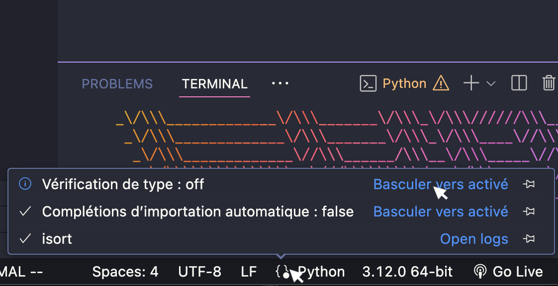 Activer la vérification de types